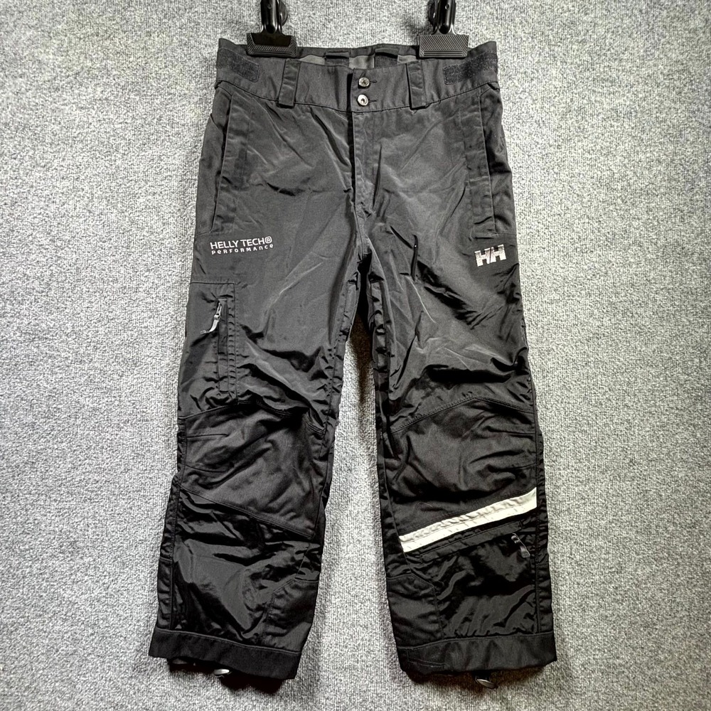 Helly Hansen Snow Pants Men's Medium Black Tech Waterproof Ski Snowboard Outdoor